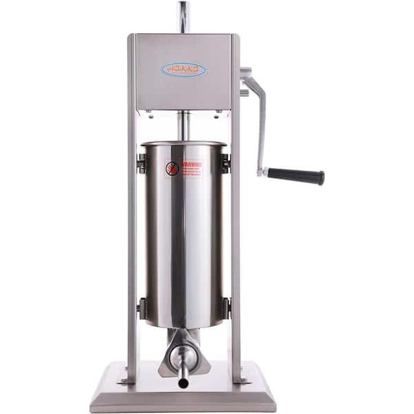 Unbranded 11 lbs./5 l Sausage Stuffer 2-Speed Stainless Steel Vertical Sausage Maker