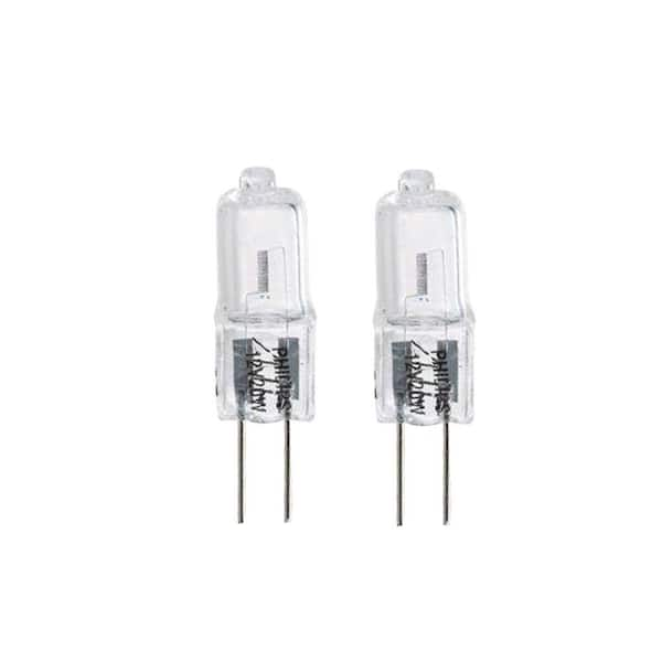 Verbonden Begunstigde hoog Philips 20-Watt T3 Halogen 12-Volt G4 Capsule Dimmable Light Bulb (2-Pack)  417204 - The Home Depot