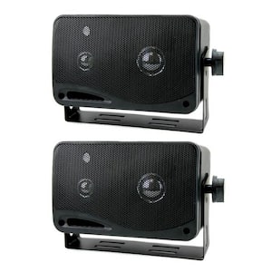 2022SX 3.75 in. 200-Watt 3-Way Car Audio Mini Box Car or Inside Home Speakers