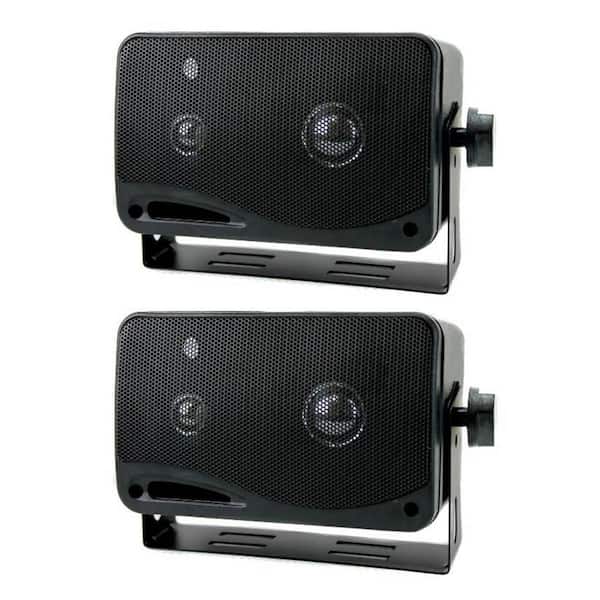 2022SX 3.75 in. 200-Watt 3-Way Car Audio Mini Box Car or Inside Home  Speakers