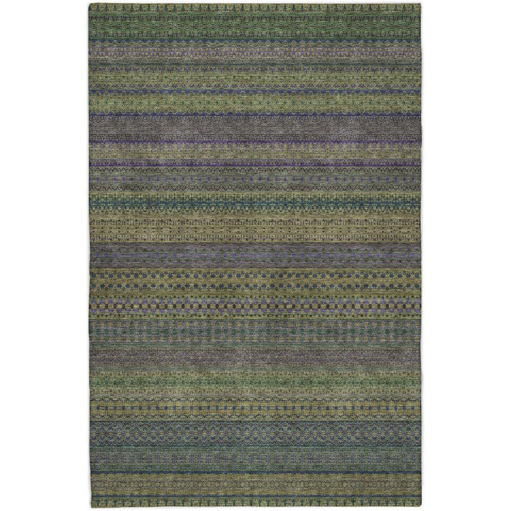 Dream Shag Premium Machine Washable Abstract ADS527 Olive 9 ft. x 12 ft. Area Rug price history on PriceWatchPro