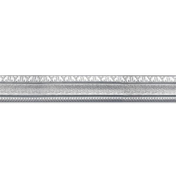 Wellco 0.3 in. D x 3.15 in. W x 90 in. L Gray Self-Adhesive 3D Foam Baseboard Moulding