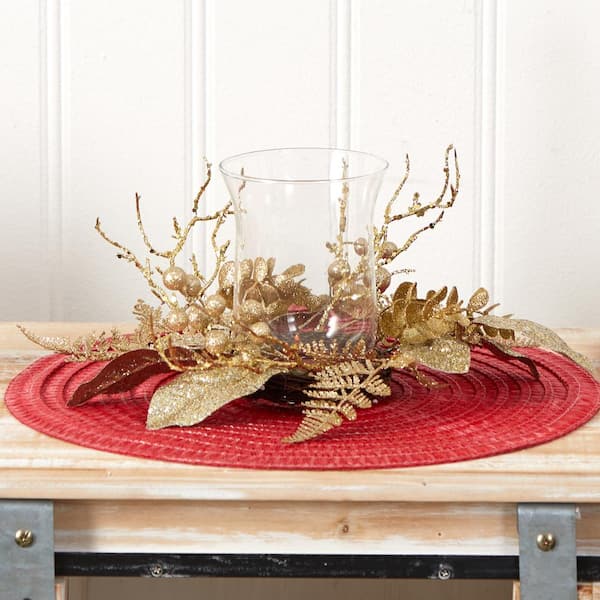 Northlight 12 Frosted Pine, Berries and Pine Cones Floral Arrangement in  Tin Pot, 1 - Food 4 Less