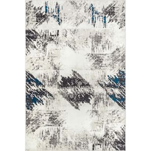Mai Abstract Modern Ivory 4 ft. x 6 ft. Area Rug