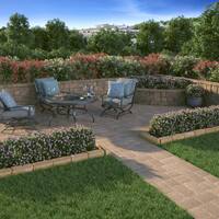 RockWall Large 6 in. x 17.5 in. x 7 in. Pecan Concrete Retaining Wall Block (48 Pcs. / 34.9 sq. ft. / Pallet)