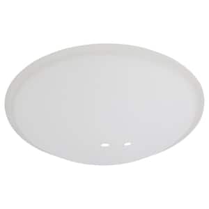Andross 48 in. Brushed Nickel Ceiling Fan Replacement Frosted White Glass Bowl