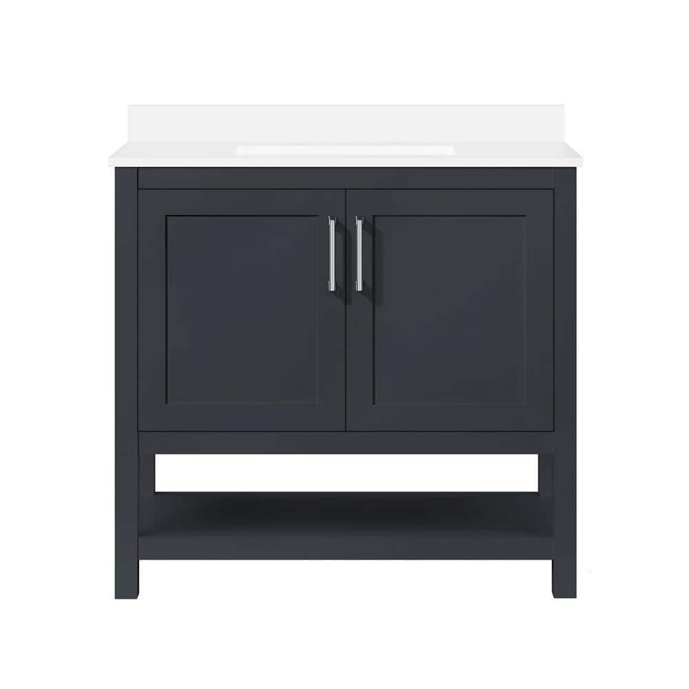 Vegas Dark Charcoal 36" Freestanding Bathroom Vanity with Sink