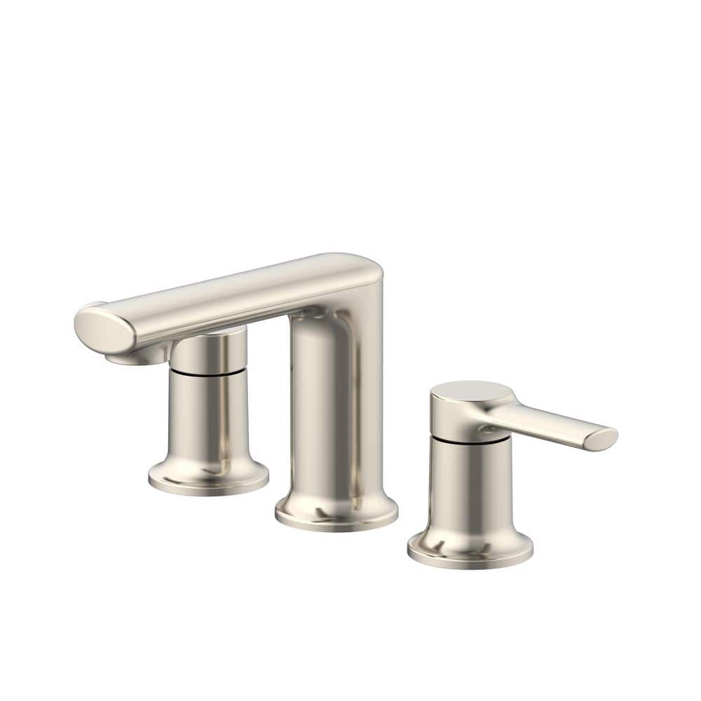 Lynstone 8 in. Widespread 2-Handle Bathroom Faucet with Push Down Drain in Brushed Nickel price history on PriceWatchPro