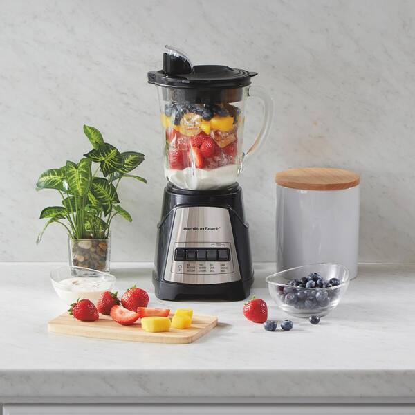Hamilton Beach Power Elite 40 oz. 12-Speed Black Blender