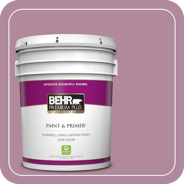 BEHR PREMIUM PLUS 5 gal. #690D-5 Winsome Rose Eggshell Enamel Low Odor Interior Paint & Primer