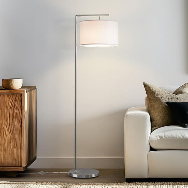 Brightech Montage Modern 60 in. Brushed Nickel Modern 1-Light LED
