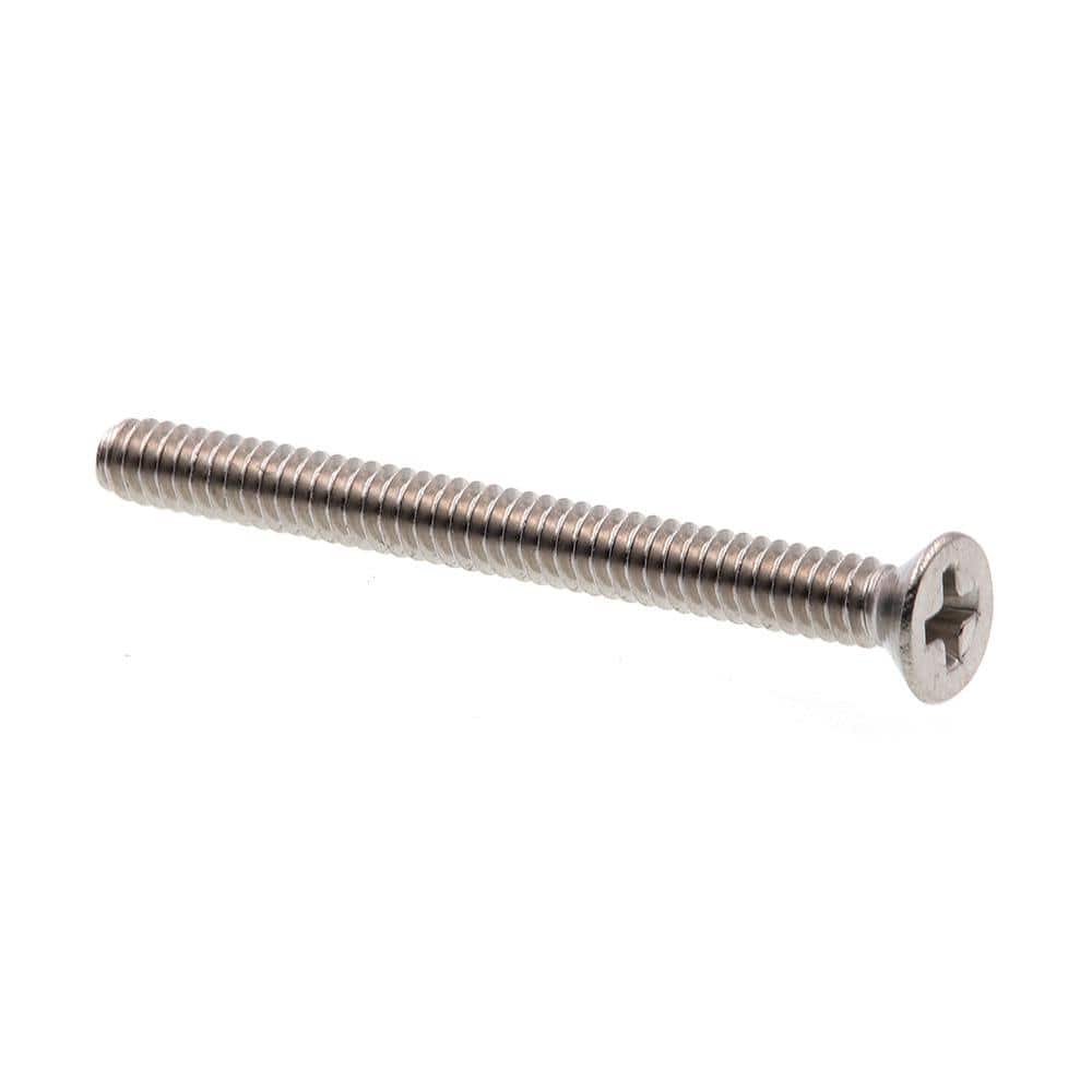 Prime-Line #4-40 x 1-1/4 in. Grade 18-8 Stainless Steel Phillips Drive Flat  Head Machine Screws (25-Pack) 9000396 The Home Depot