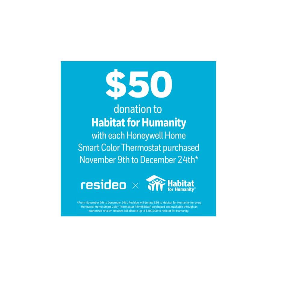 Honeywell Silver Wi-Fi Smart Color Programmable Thermostat