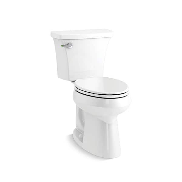 KOHLER Highline Arc 2-piece 1.1/1.6 GPF dual-flush round toilet in white (seat not included)