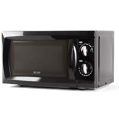 Commercial CHEF 17.8 in. Width 0.7 cu.ft. White, 700-Watt Countertop  Microwave Oven CHM7DWD - The Home Depot