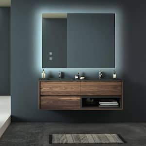 36 in. W x 28 in. H Rectangular Led Frameless Wall Mount Backlit Bathroom Vanity Mirror, High Lumen/Waterproof Anti-Fog