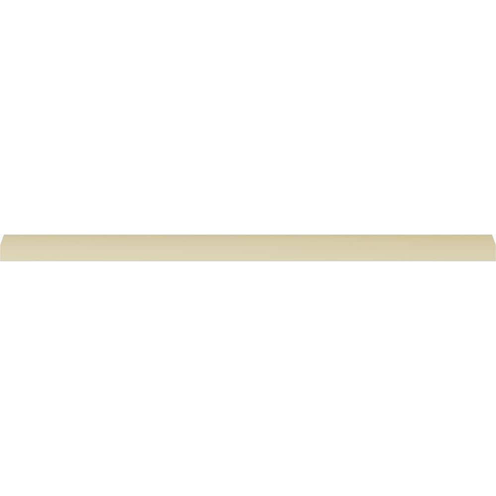 Traditional White Polyurethane Crown Moulding, 94.5" Length