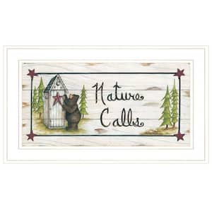 Nature Calls by Unknown 1 Piece Framed Graphic Print Typography Art Print 12 in. x 21 in. .
