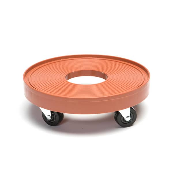 Devault Enterprises 12 in. Terra Cotta Plant Dolly/Caddy with Hole