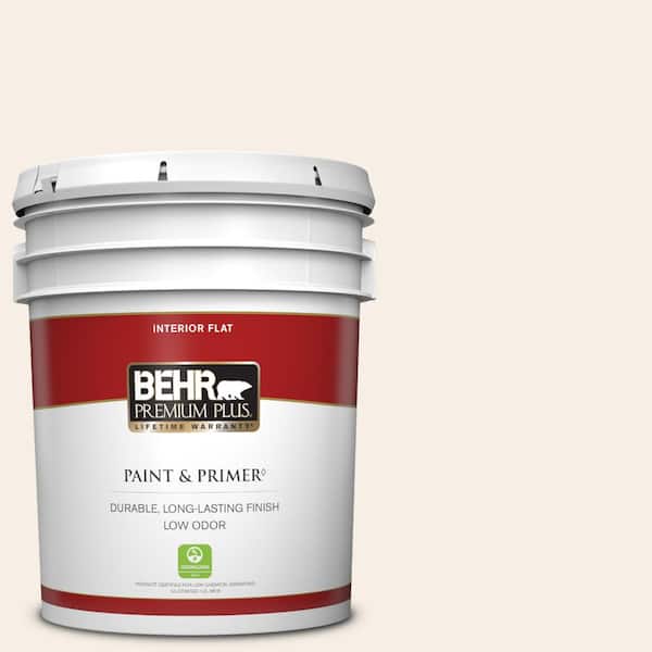 BEHR PREMIUM PLUS 5 gal. #PWN-35 Devonshire Flat Low Odor Interior Paint & Primer