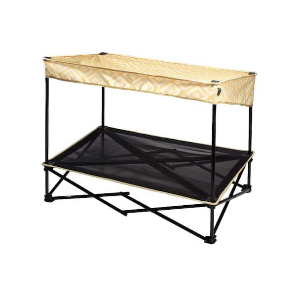 Quik Shade 3 ft. W x 2 ft. D Medium Instant Pet Shade with Mesh Bed in Yellow Diamond Pattern