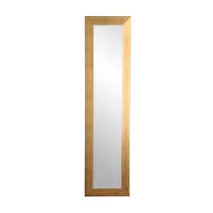 Oversized Brushed Gold Modern Mid-Century Modern Industrial Mirror (71 in. H X 16 in. W)