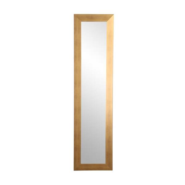 BrandtWorks Oversized Brushed Gold Modern Mid-Century Modern Industrial Mirror (71 in. H X 16 in. W)
