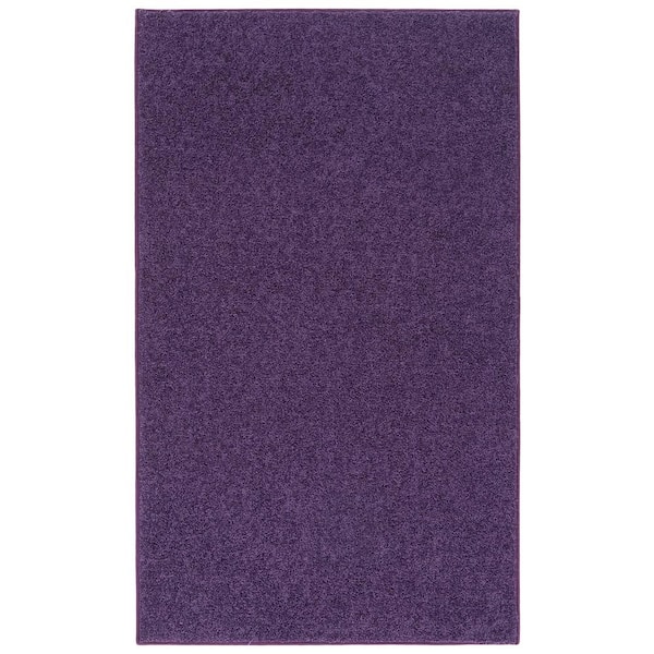 Nance Industries OurSpace Purple 7 ft. x 10 ft. Bright Area Rug