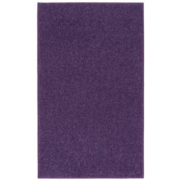 Nance Industries OurSpace Purple 4 ft. x 6 ft. Bright Area Rug