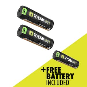 USB Lithium 3.0 Ah Lithium-ion Rechargeable Battery (2-Pack) with USB Lithium 2.0 Ah Lithium Rechargeable Battery