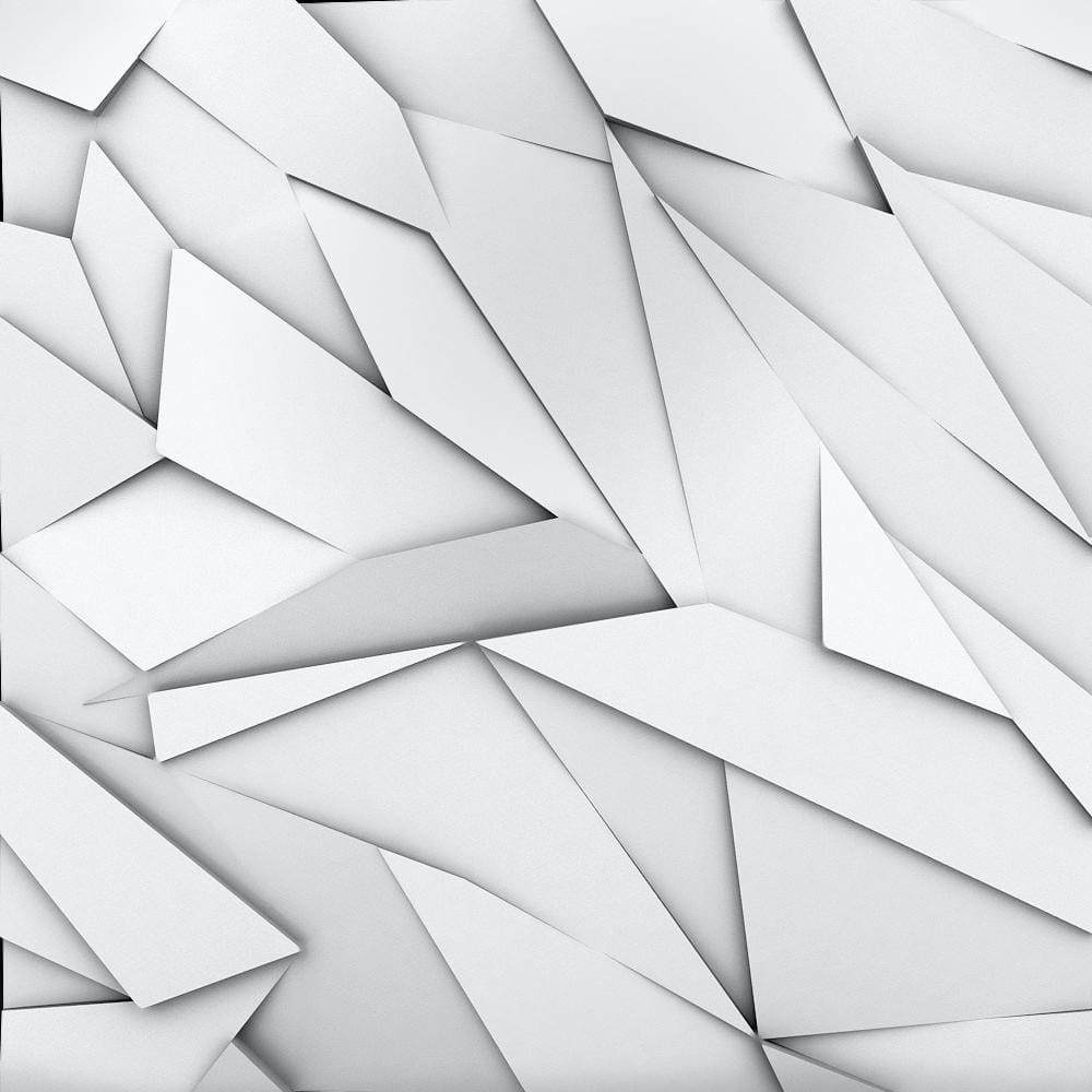 Sapphire 3/4 in. x 2 ft. x 2 ft. Plain White Seamless Foam Glue-Up 3D Wall 