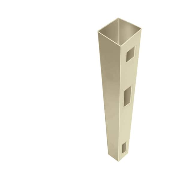 Barrette Outdoor Living Anderson 5 in. x 5 in. x 9 ft. Sand Vinyl Fence End Post