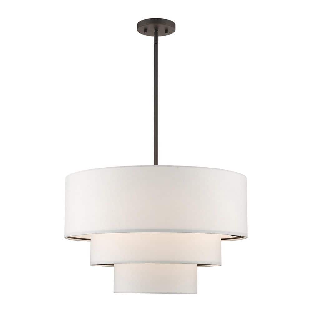 Brookcrest 4 Light Bronze Mid Century Modern Pendant Tiered Chandelier for Entryway with No Bulbs Included price history on PriceWatchPro