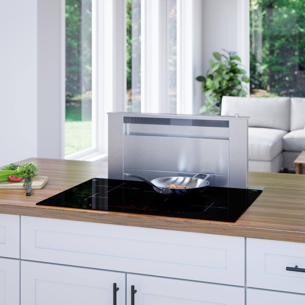 30" Black Stainless Steel 4-Burner Induction Cooktop