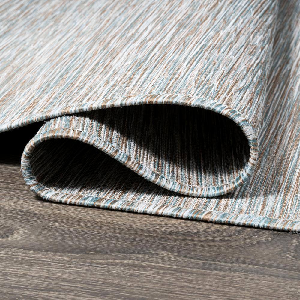 Ethan Gray Synthetic Flatweave Indoor Outdoor Area Rug