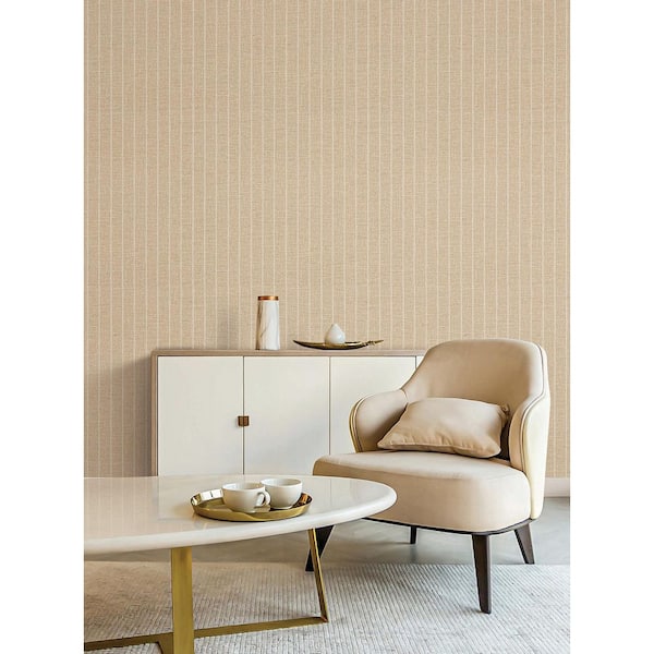 Cording Stripe Sienna Wallpaper