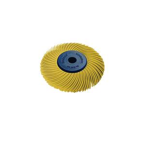 Sunburst - 2 in. 3-PLY Radial Discs - 1/4 in. Arbor - Thermoplastic Cleaning and Polishing Tool, Coarse 80-Grit (1-Pack)