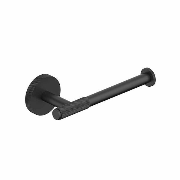 Klass WSBC 256804 Wall Mount Toilet Paper Holder in Matte Black
