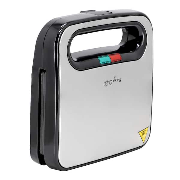 MegaChef Electric Non-Stick Sandwich Maker in Silver 985122404M