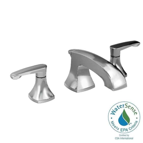 American Standard Copeland 8 in. Widespread 2-Handle Low-Arc Bathroom Faucet in Brushed Nickel with Metal Speed Connect Pop-Up Drain