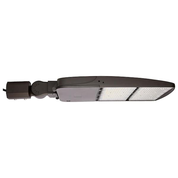 SATCO 2000-Watt Equivalent Integrated LED Bronze Weather Resistant Type IV Area Light, 5000K
