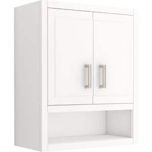 Home Decorators Collection Gillinger 24 in. W x 10 in. D x 28 in. H Bathroom  Storage Wall Cabinet in White 1906WC-24-201 - The Home Depot