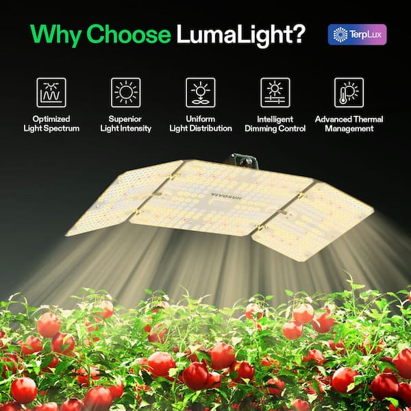 VIVOSUN LumaLight 200-Watt Full Spectrum LED Plant Grow Light with