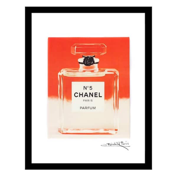 VENICE BEACH Collections Transparent Glam Perfume Bottle by Fairchild Paris Framed Graphic Print Abstract Poster Art Print 18 in. x 14 in.