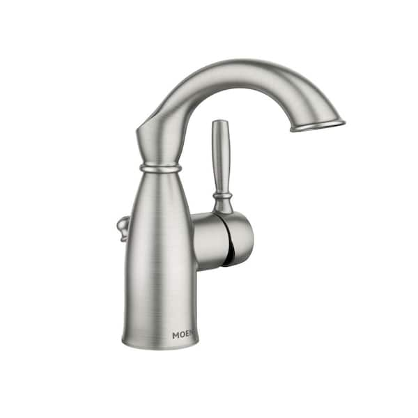 MOEN Sarona Single Hole Single-Handle Bathroom Faucet in Spot Resist Brushed Nickel