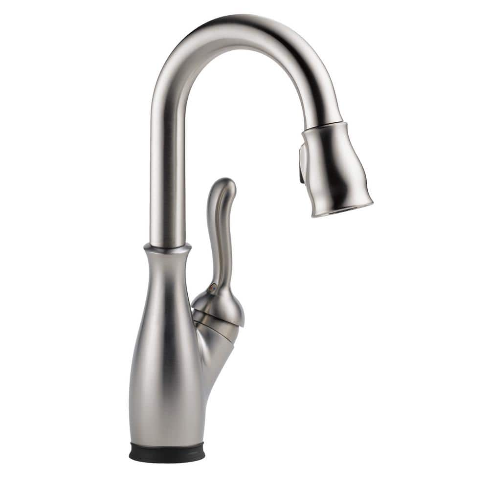 Spotshield Stainless Steel Touchless Bar Faucet with Pull-out Spray