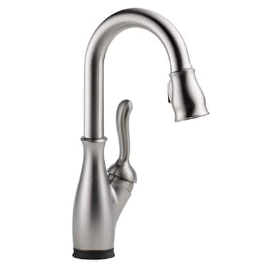 Leland Single-Handle Bar Faucet with Touch2O Technology in SpotShield Stainless