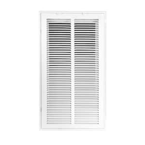 12 in. Wide x 24 in. High Return Air Filter Grille of Steel in White