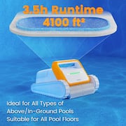Robotic Pool Cleaner Vacuum for Above-Ground and In-Ground Pools