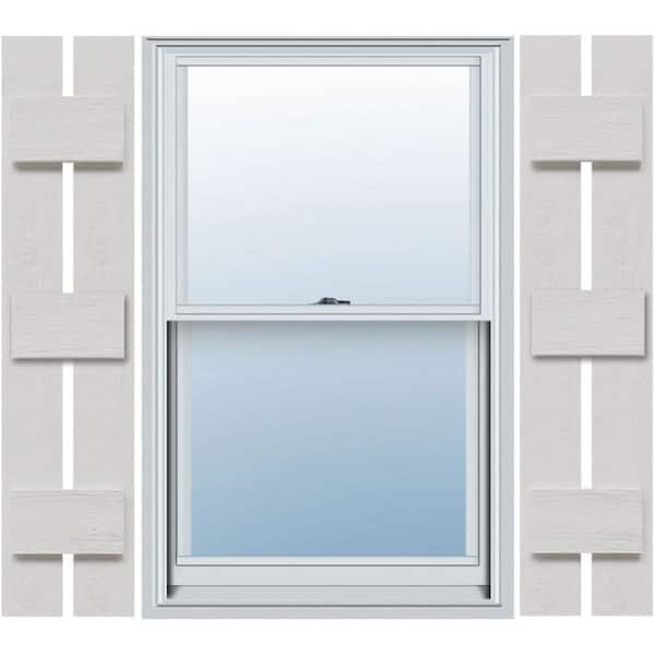 Ekena Millwork Timberthane 11.25 in. W x 64 in. H Spaced (Two Board) Board and Batten Shutters